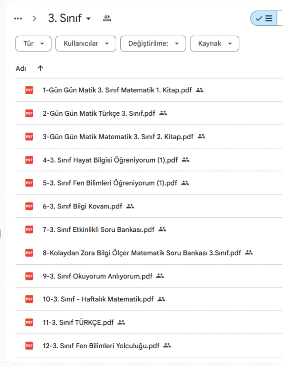 24 Adet 3. Sınıf Test Kitabı - Görsel 2
