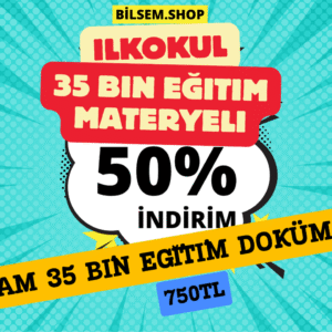 İlkokul İçin 35.000 Eğitim Dokümanı