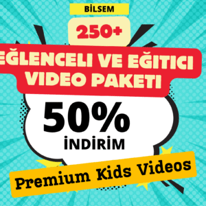 250+ Premium Kids Videos – Eğlenceli ve Eğitici Video Paketi